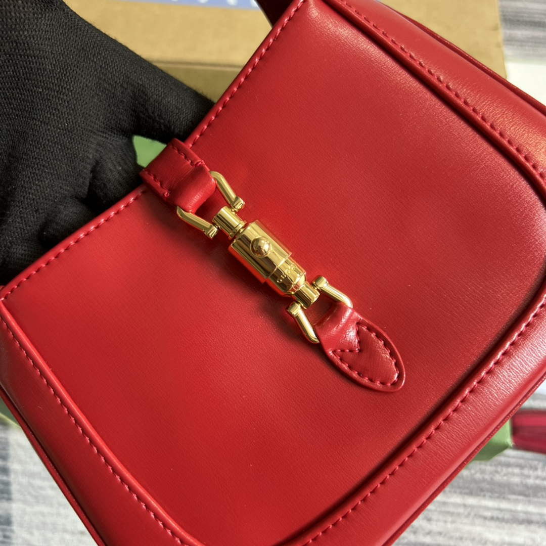Gucci 637091 Jackie 1961 mini shoulder bag Red - Default Title - View 6