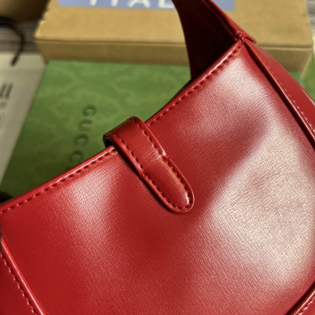 Gucci 637091 Jackie 1961 mini shoulder bag Red - Default Title - View 7