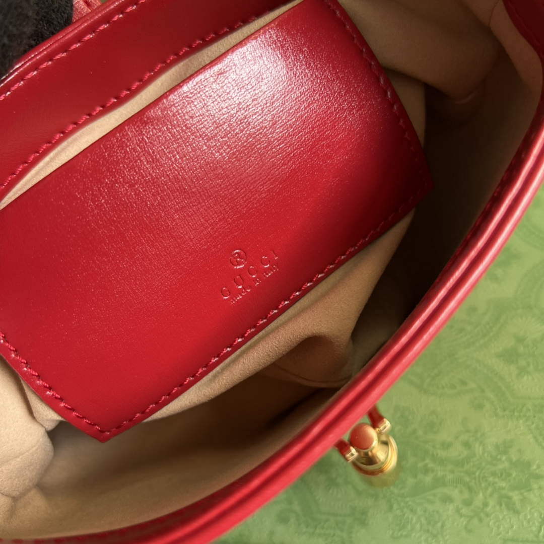 Gucci 637091 Jackie 1961 mini shoulder bag Red - Default Title - View 9