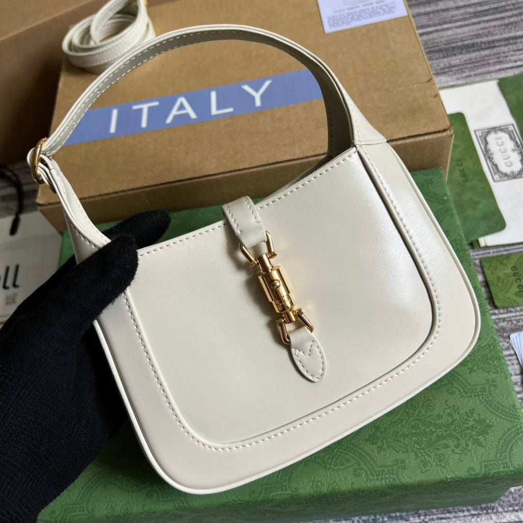 Gucci 637091 Jackie 1961 mini shoulder bag White