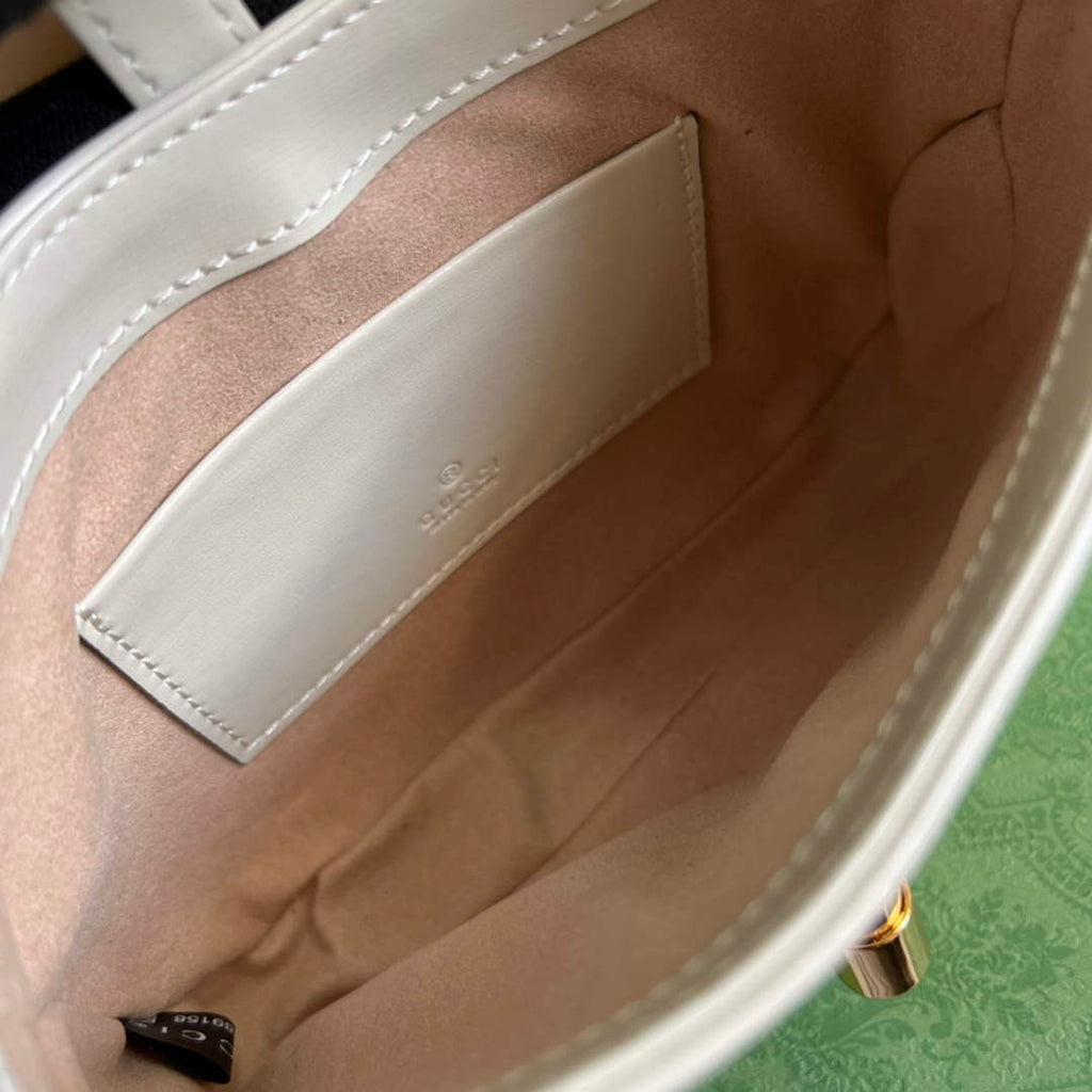 Gucci 637091 Jackie 1961 mini shoulder bag White
