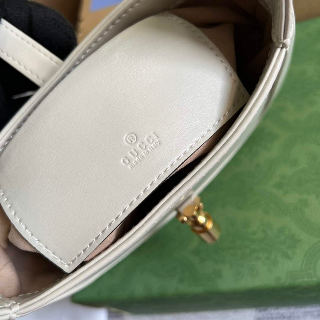 Gucci 637091 Jackie 1961 mini shoulder bag White