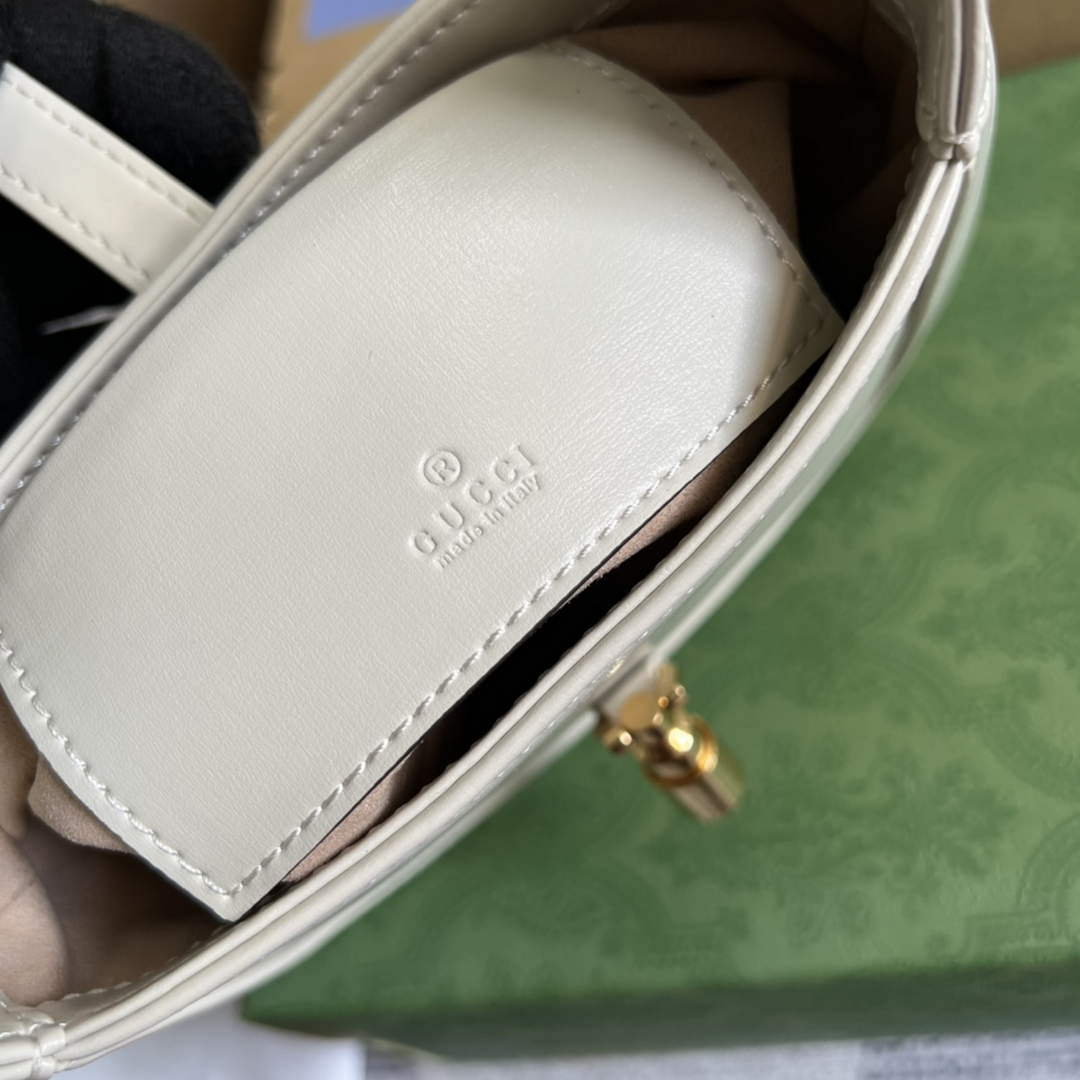 Gucci 637091 Jackie 1961 mini shoulder bag White