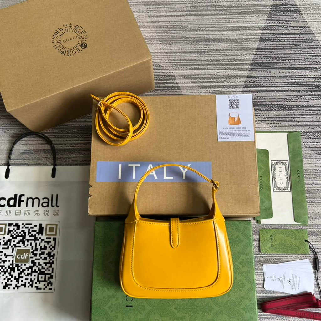 Gucci 637091 Jackie 1961 mini shoulder bag Yellow