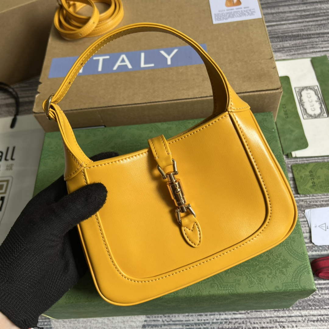 Gucci 637091 Jackie 1961 mini shoulder bag Yellow - Default Title - View 4