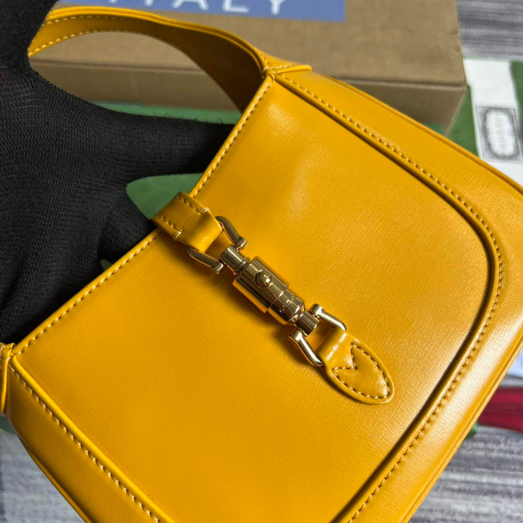 Gucci 637091 Jackie 1961 mini shoulder bag Yellow