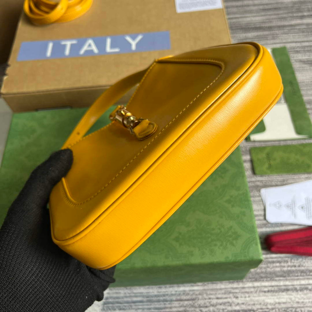 Gucci 637091 Jackie 1961 mini shoulder bag Yellow