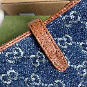 Gucci 637091 Jackie 1961 Mini Shoulder Bag Dark Blue - luxibagsmall