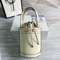 Gucci 637115 Gucci Horsebit 1955 Small Bucket Bag White