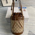 Gucci 637115 Gucci Horsebit 1955 Small Bucket Bag Brown
