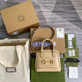 Gucci a€?40716 Gucci Horsebit 1955 Mini Top Handle Bag Beige