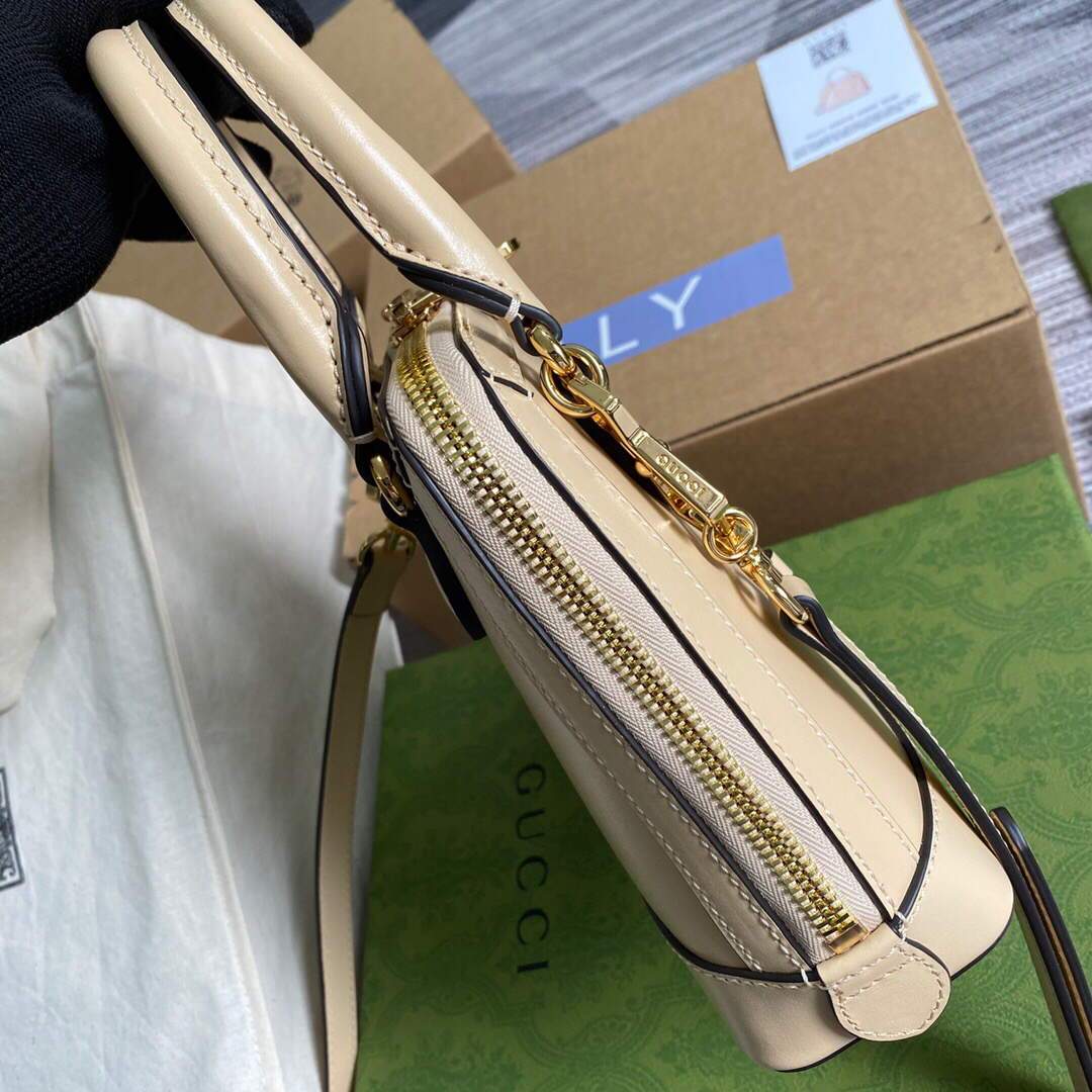 Gucci a€?40716 Gucci Horsebit 1955 Mini Top Handle Bag Beige