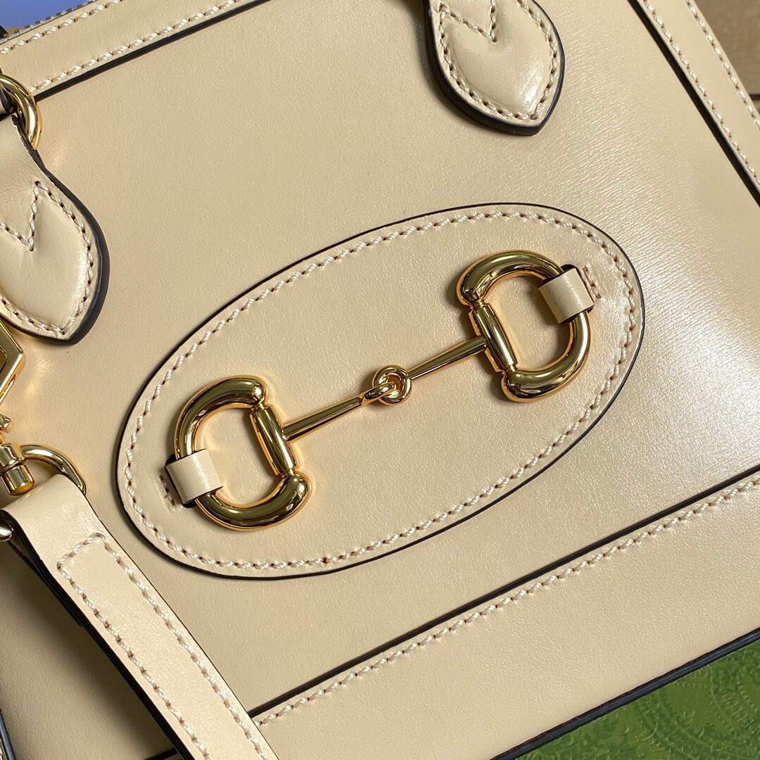 Gucci a€?40716 Gucci Horsebit 1955 Mini Top Handle Bag Beige
