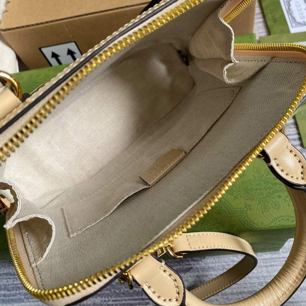 Gucci a€?40716 Gucci Horsebit 1955 Mini Top Handle Bag Beige