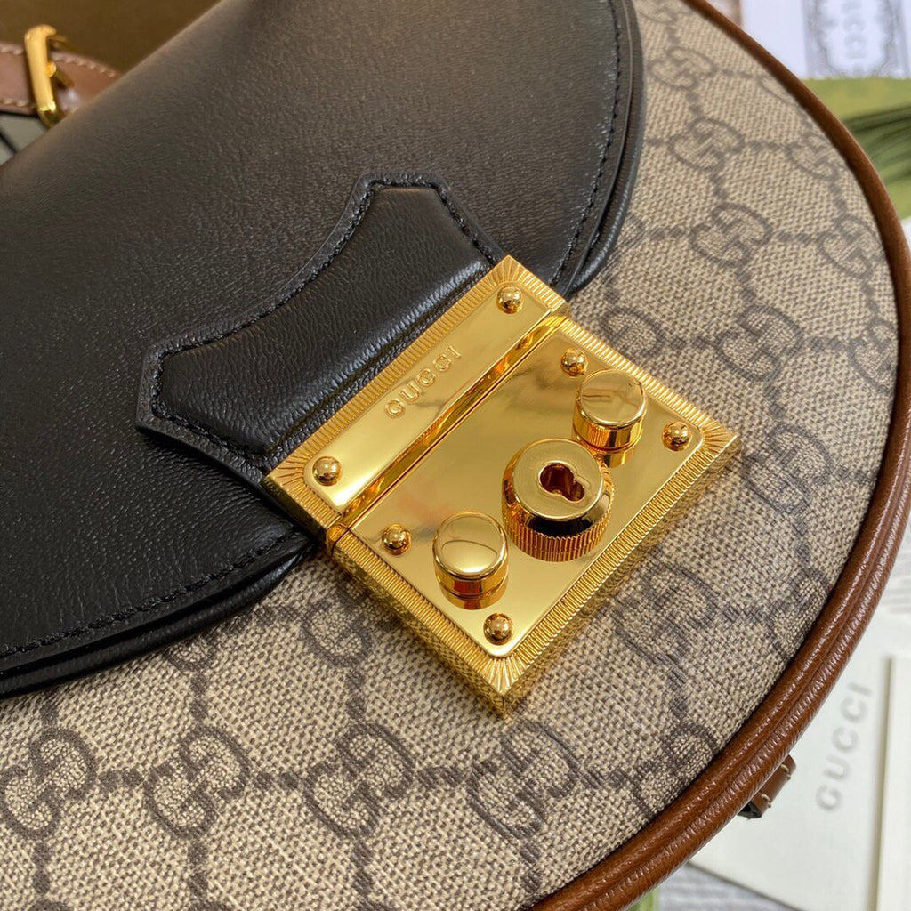 Gucci 644524 Gucci Padlock Small Shoulder Bag Black