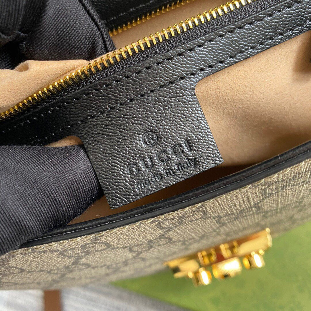 Gucci 644524 Gucci Padlock Small Shoulder Bag Black