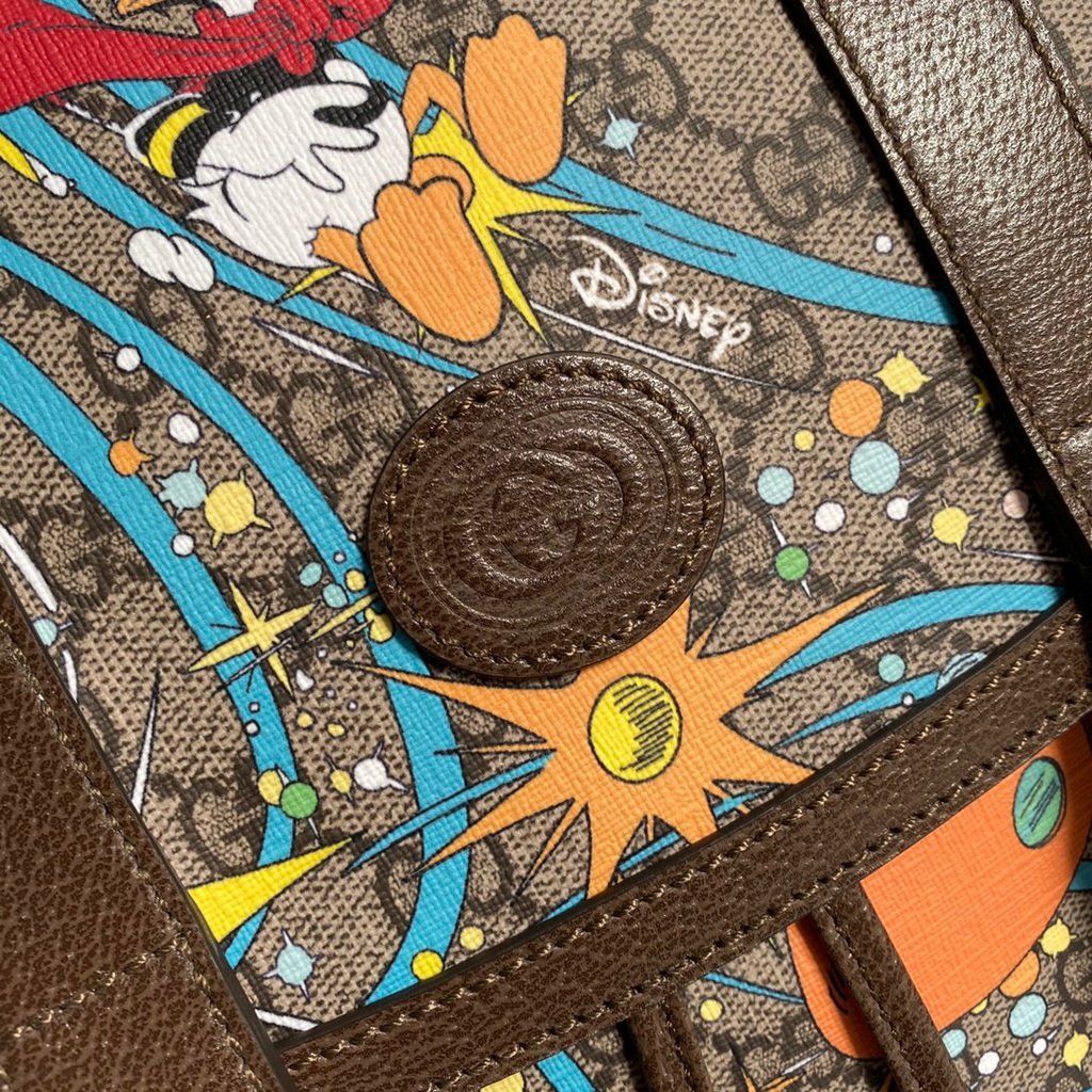 Gucci 645051 Disney x Gucci Donald Duck Medium Backpack Brown