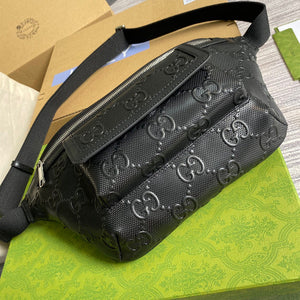 Gucci ?645093 GG embossed belt bag Black GG embossed leather - Default Title - View 8