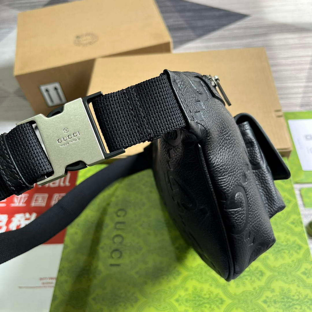 Gucci 645093 Jumbo GG Belt Bag Black