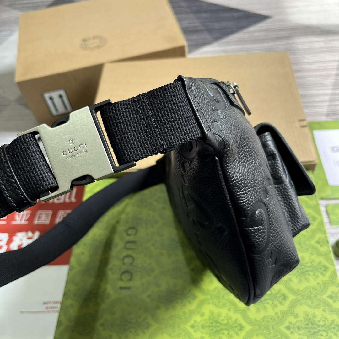 Gucci 645093 Jumbo GG Belt Bag Black - Default Title - View 3