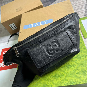 Gucci 645093 Jumbo GG Belt Bag Black - Default Title - View 4