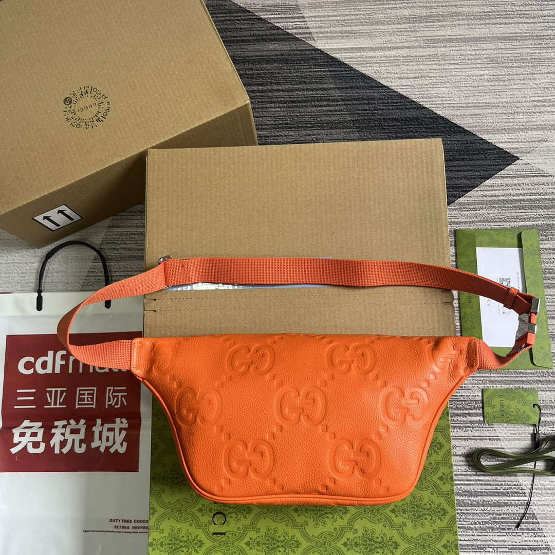 Gucci 645093 Jumbo GG Belt Bag Orange - Default Title - View 2