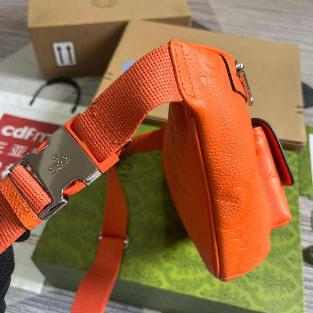 Gucci 645093 Jumbo GG Belt Bag Orange