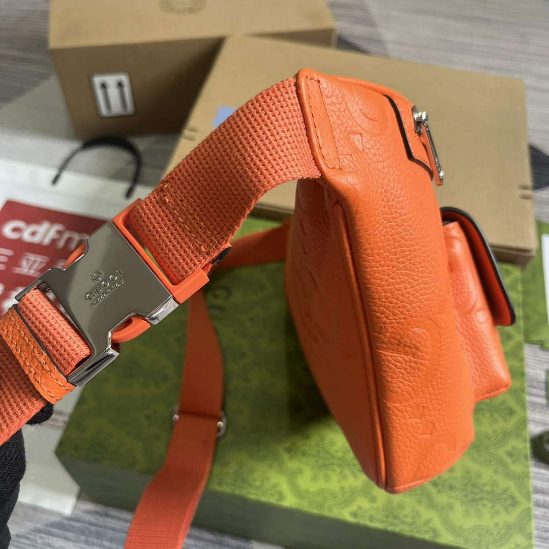 Gucci 645093 Jumbo GG Belt Bag Orange - Default Title - View 3