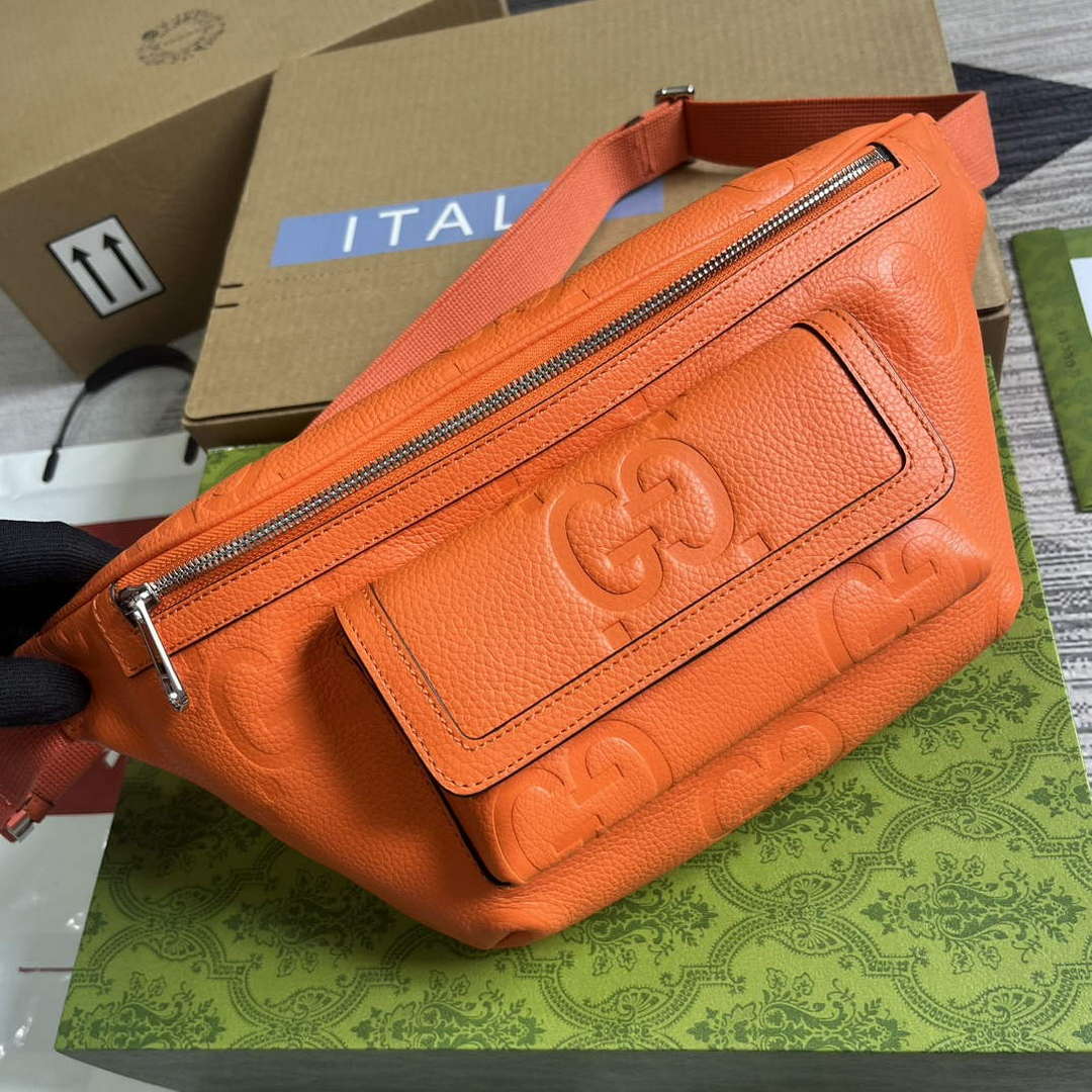 Gucci 645093 Jumbo GG Belt Bag Orange - Default Title - View 4