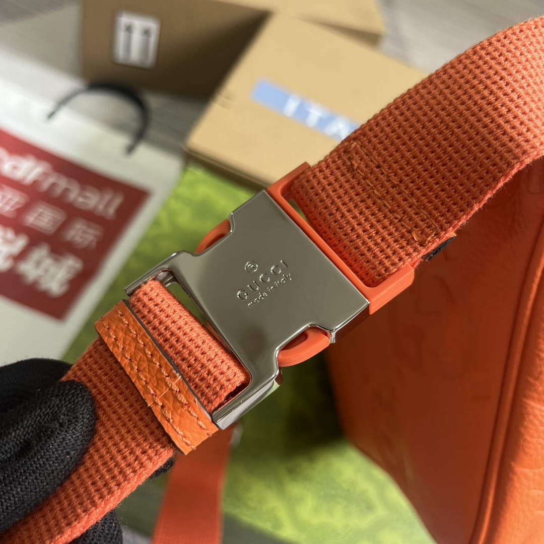 Gucci 645093 Jumbo GG Belt Bag Orange