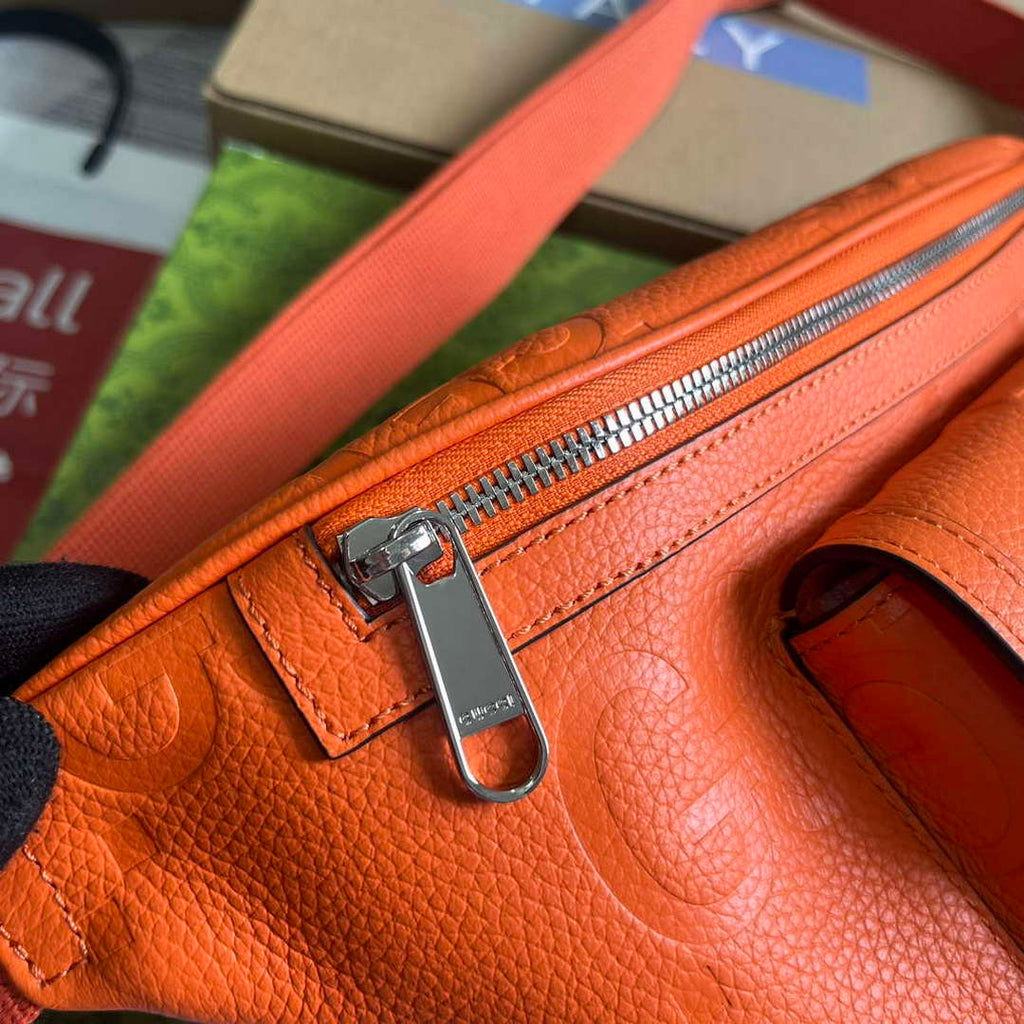 Gucci 645093 Jumbo GG Belt Bag Orange