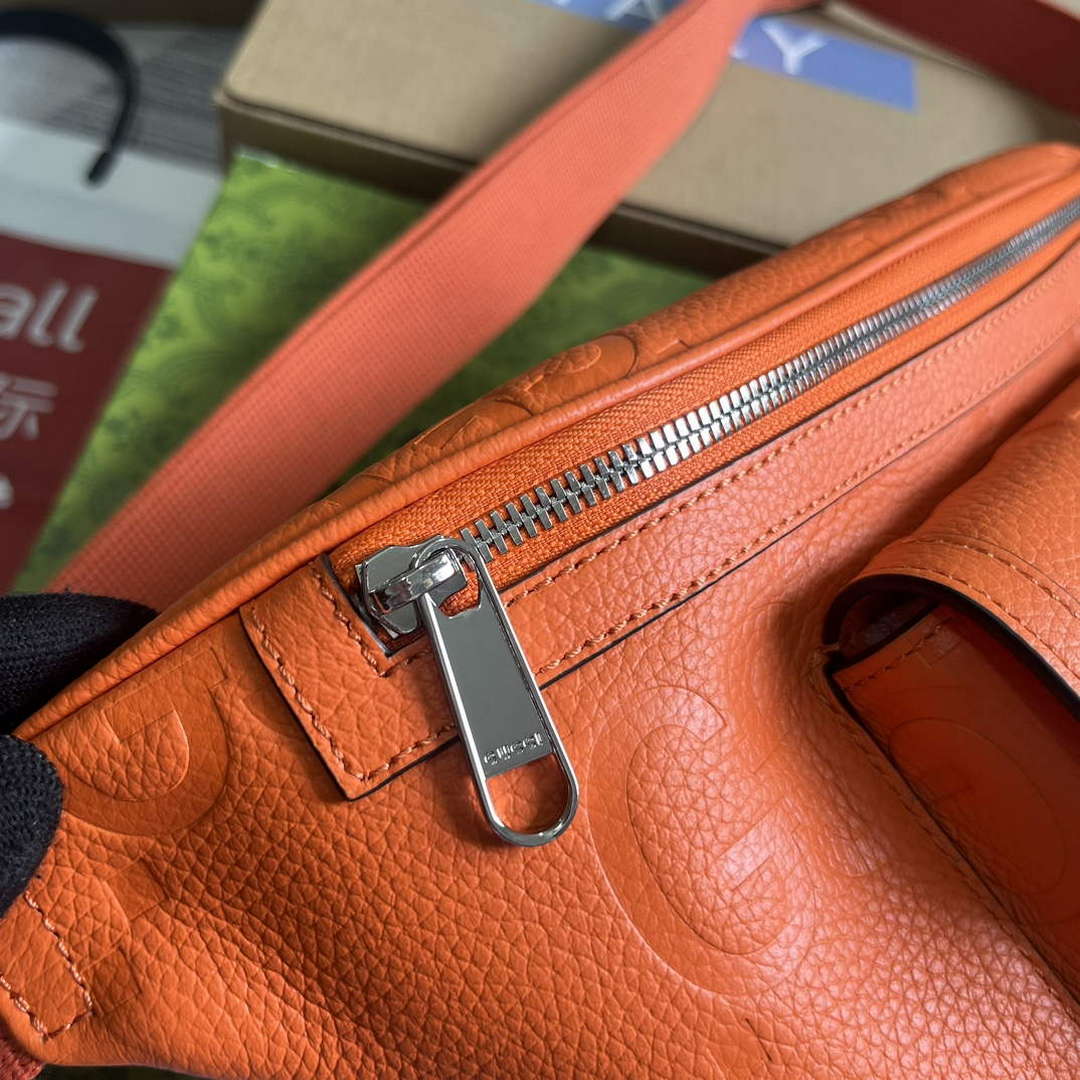 Gucci 645093 Jumbo GG Belt Bag Orange - Default Title - View 6