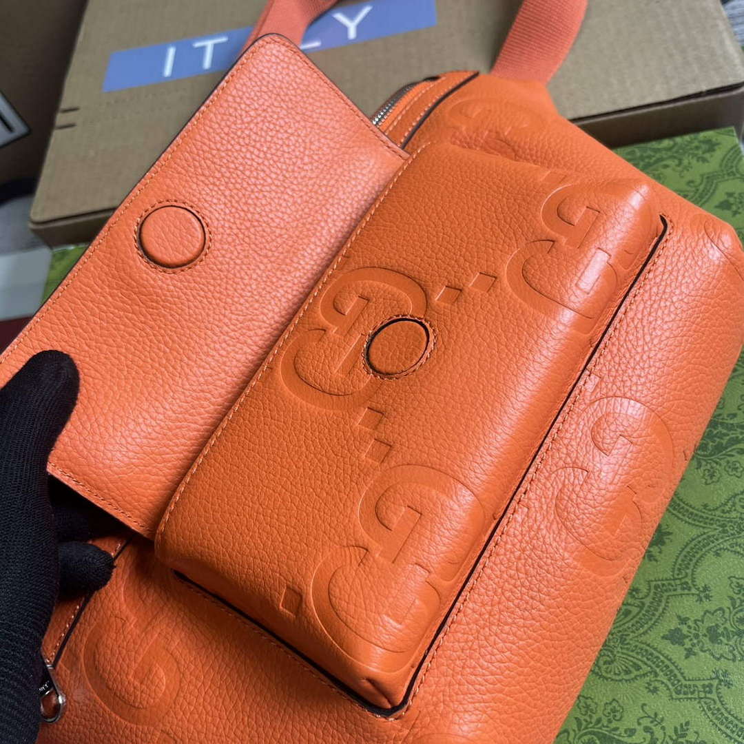Gucci 645093 Jumbo GG Belt Bag Orange - Default Title - View 7