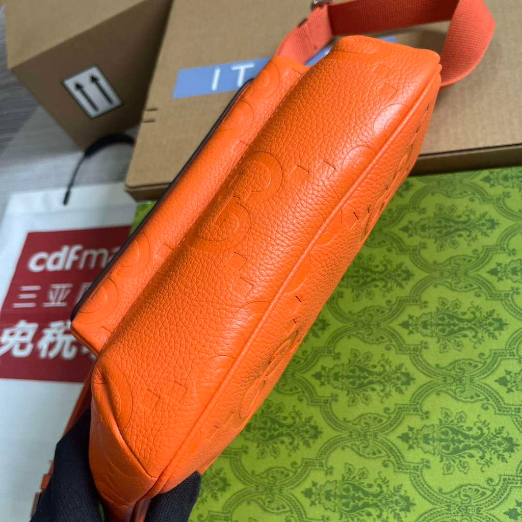 Gucci 645093 Jumbo GG Belt Bag Orange