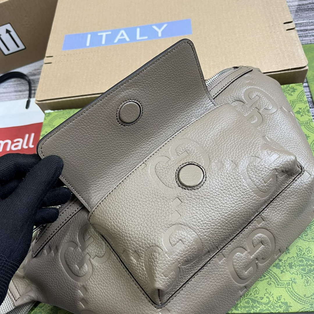 Gucci 645093 Jumbo GG Belt Bag Taupe - Default Title - View 8