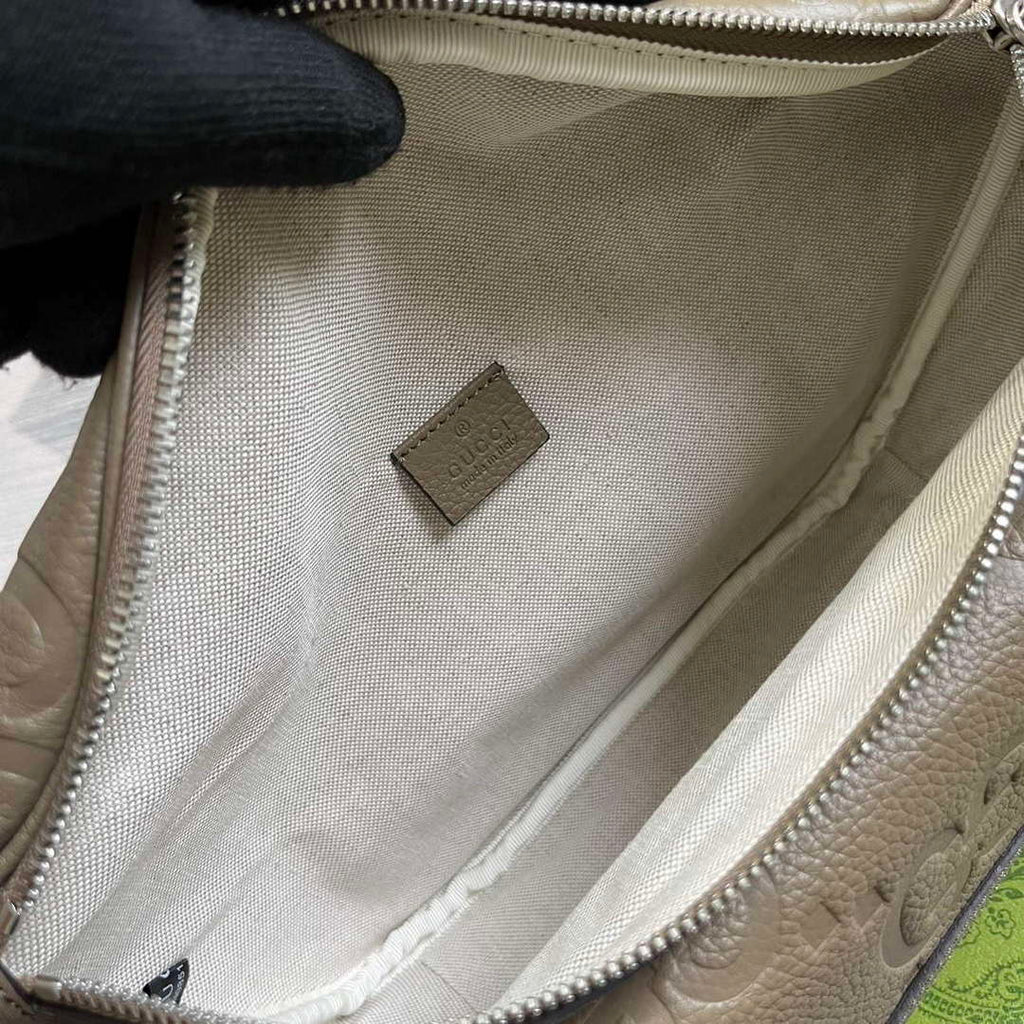 Gucci 645093 Jumbo GG Belt Bag Taupe