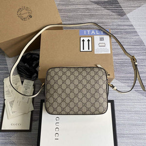 Gucci 645454 GG Horsebit 1955 Small Shoulder Bag Beige - Default Title - View 2