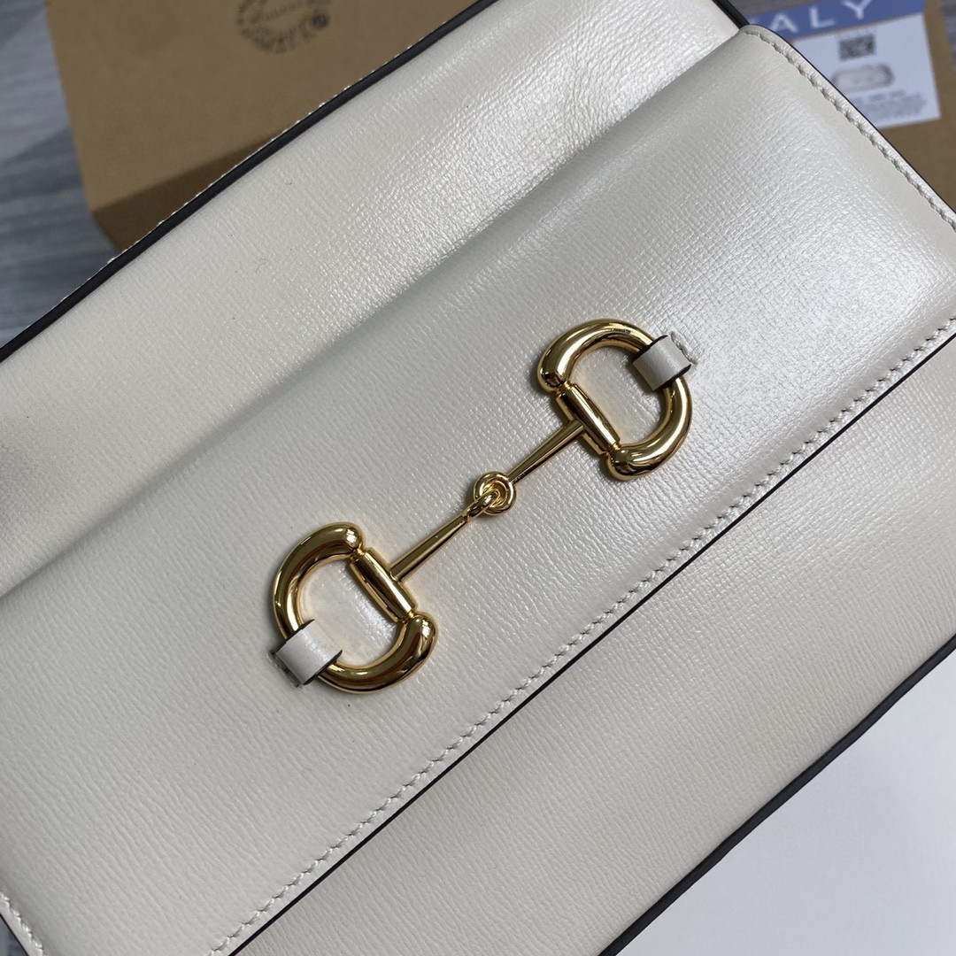Gucci 645454 Gucci Horsebit 1955 Small Shoulder Bag Beige - Default Title - View 6