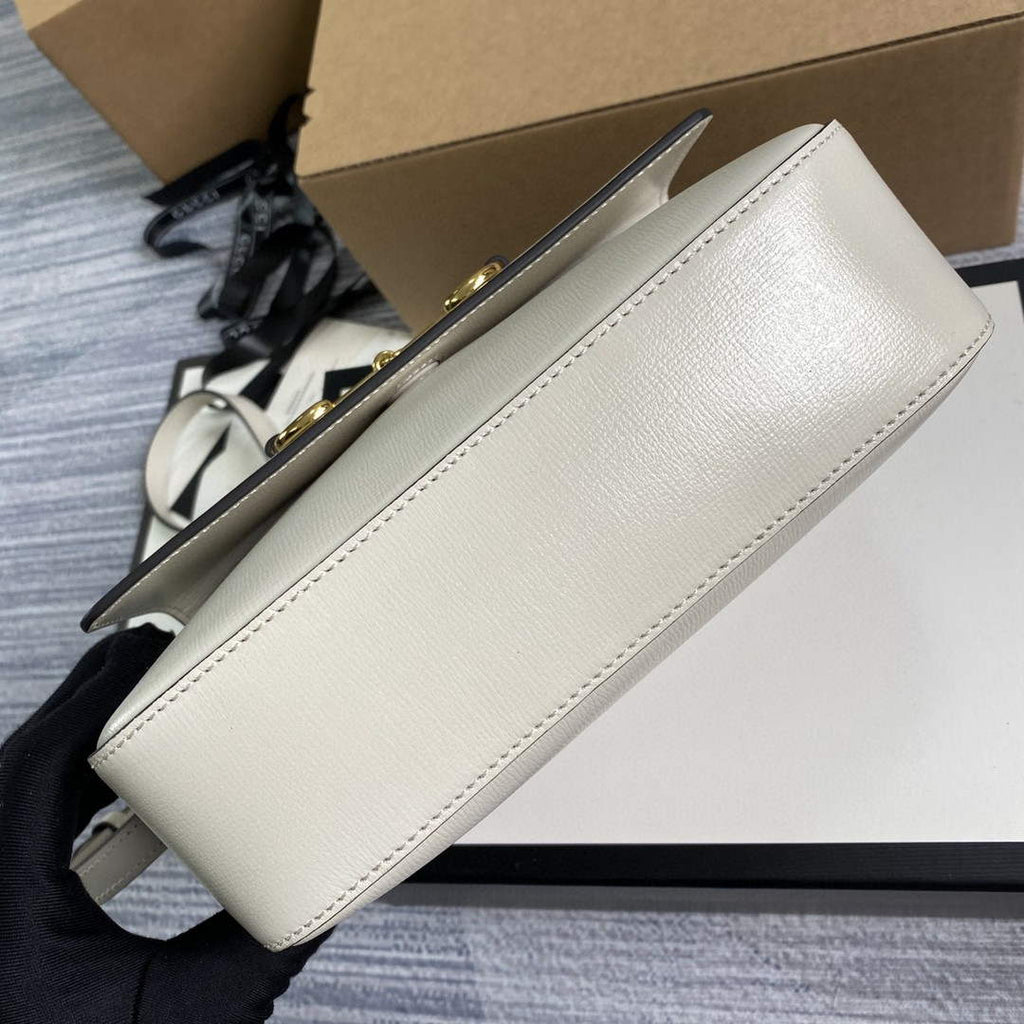 Gucci 645454 Gucci Horsebit 1955 Small Shoulder Bag Beige