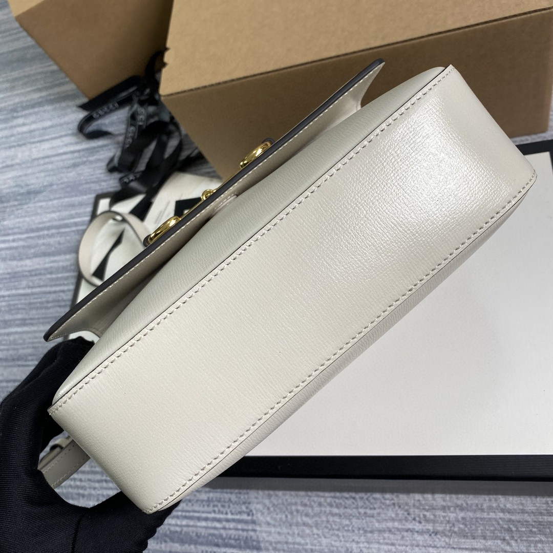 Gucci 645454 Gucci Horsebit 1955 Small Shoulder Bag Beige - Default Title - View 7