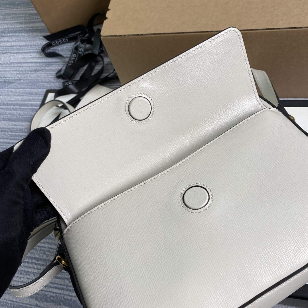 Gucci 645454 Gucci Horsebit 1955 Small Shoulder Bag Beige - Default Title - View 8