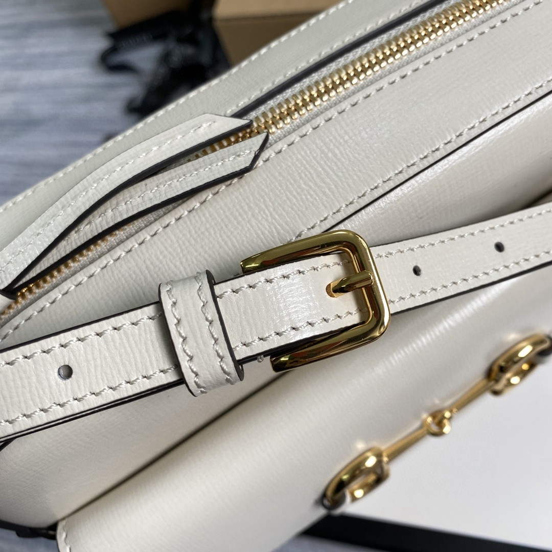 Gucci 645454 Gucci Horsebit 1955 Small Shoulder Bag Beige - Default Title - View 9