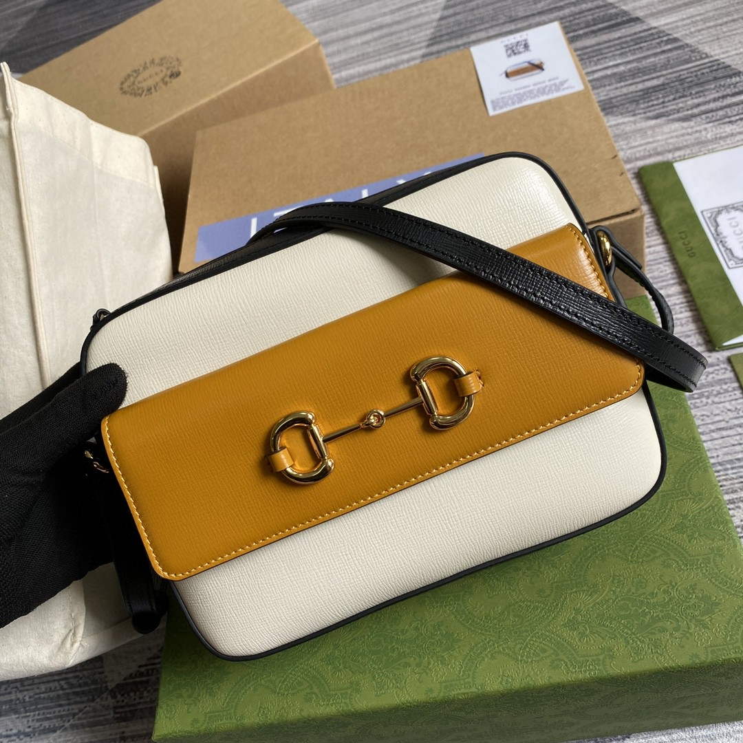 Gucci 645454 Gucci Horsebit 1955 Small Shoulder Bag Beige Tan - Default Title - View 6