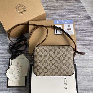 Gucci 645454 Gucci Horsebit 1955 small shoulder bag Biege and brown - Default Title - View 2