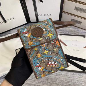 Gucci 647927 Disney x Gucci Donald Duck mini bag Brown - luxibagsmall