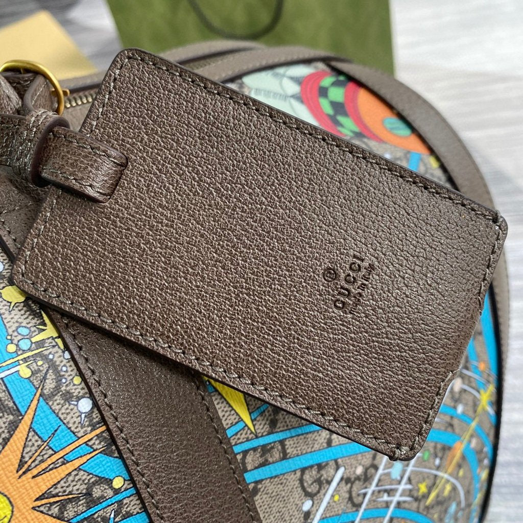 Gucci 648085 Disney x Gucci Donald Duck Duffel Bag Brown