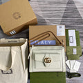 Gucci 648999 Small Shoulder Bag With Double G White