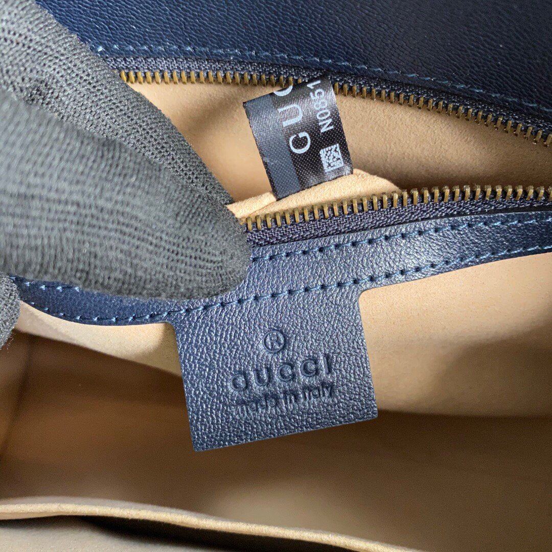Gucci 648999 Small Shoulder Bag With Double G Red Yellow