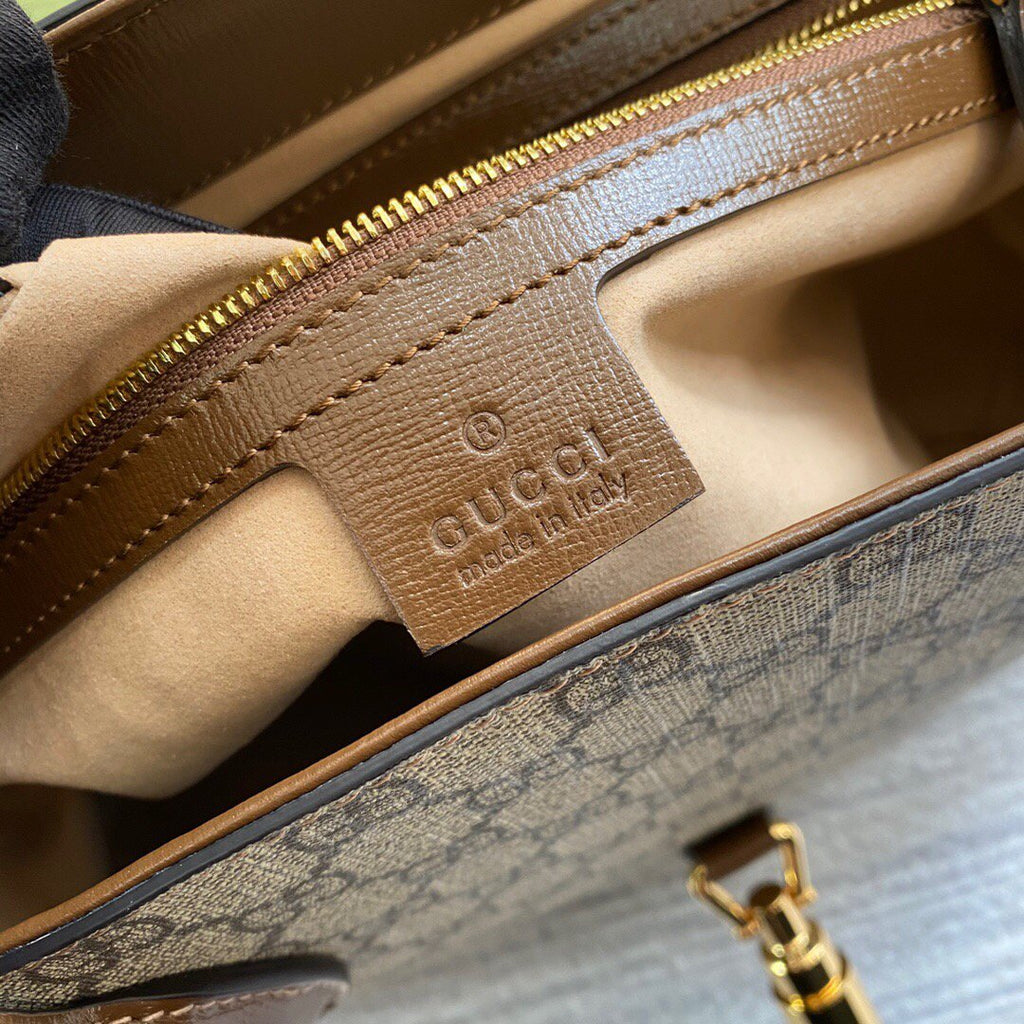 Gucci 649016 Gucci Jackie 1961 Medium Tote Bag Brown
