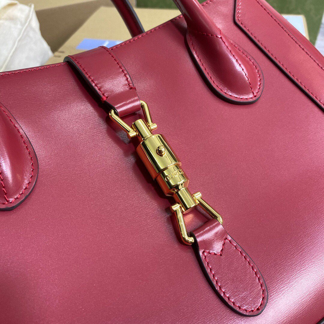 Gucci 649016 Gucci Jackie 1961 Medium Tote Bag Red